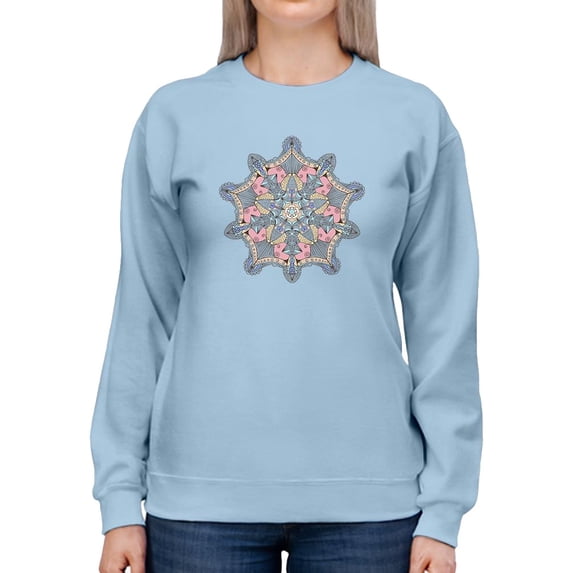 Round Gradient Sweatshirt Women -Image by Shutterstock, Female XX-Large