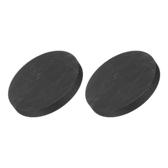 Round Graphite Block Disk Ingot High Purity Graphite Electrode Plate Sheet 40x5mm for Melting Casting Electrolysis, Pack of 2