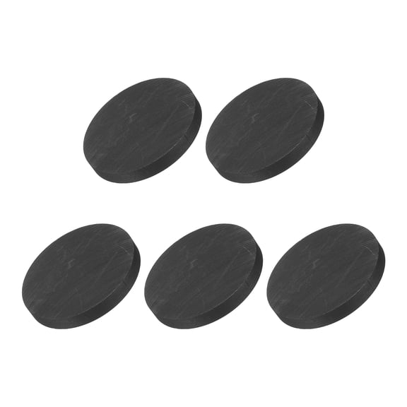 Round Graphite Block Disk Ingot High Purity Graphite Electrode Plate Sheet 40x5mm for Melting Casting Electrolysis, Pack of 5