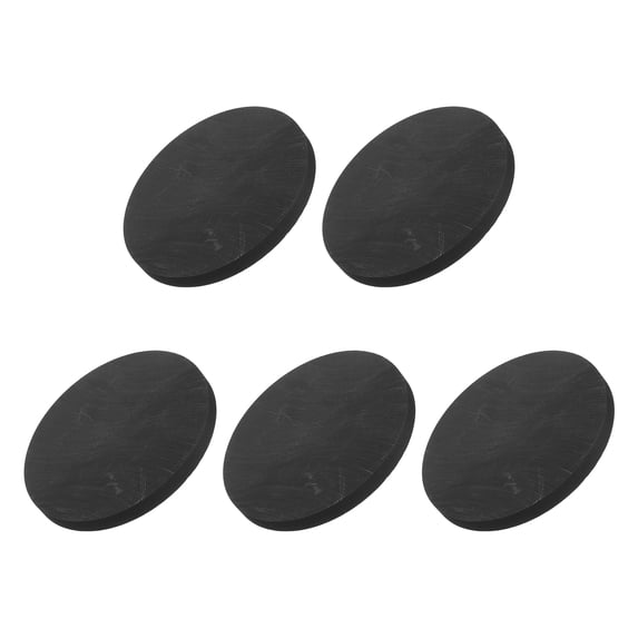 Round Graphite Block Disk Ingot High Purity Graphite Electrode Plate Sheet 60x5mm for Melting Casting Electrolysis, Pack of 5