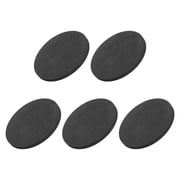Round Graphite Block Disk Ingot High Purity Graphite Electrode Plate Sheet 80x5mm for Melting Casting Electrolysis, Pack of 5