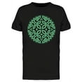 thumbnail image 1 of Round Green Celtic Pattern T-Shirt Men -Image by Shutterstock, Male Large, 1 of 2