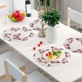 thumbnail image 1 of Round Grid Placemat ,One Sizex1, Round Placemat, PVC Plate Mat，15.4 Inch Non-Slip and Heat Resistant, Table Placemat, Dining Room Placemat Pretty Pink Cute Butterfly, 1 of 7