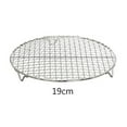 thumbnail image 1 of Round Grill Mesh*1 Clearance! Multi Purpose Round Stainless Wire Steaming Barbecue Rack/ Baking Net/Grill/Pan Grate With Legs 1Pc, 1 of 9