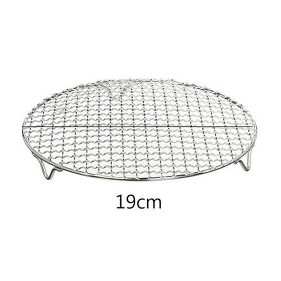 Round Grill Mesh*1 Clearance! Multi Purpose Round Stainless Wire Steaming Barbecue Rack/ Baking Net/Grill/Pan Grate With Legs 1Pc