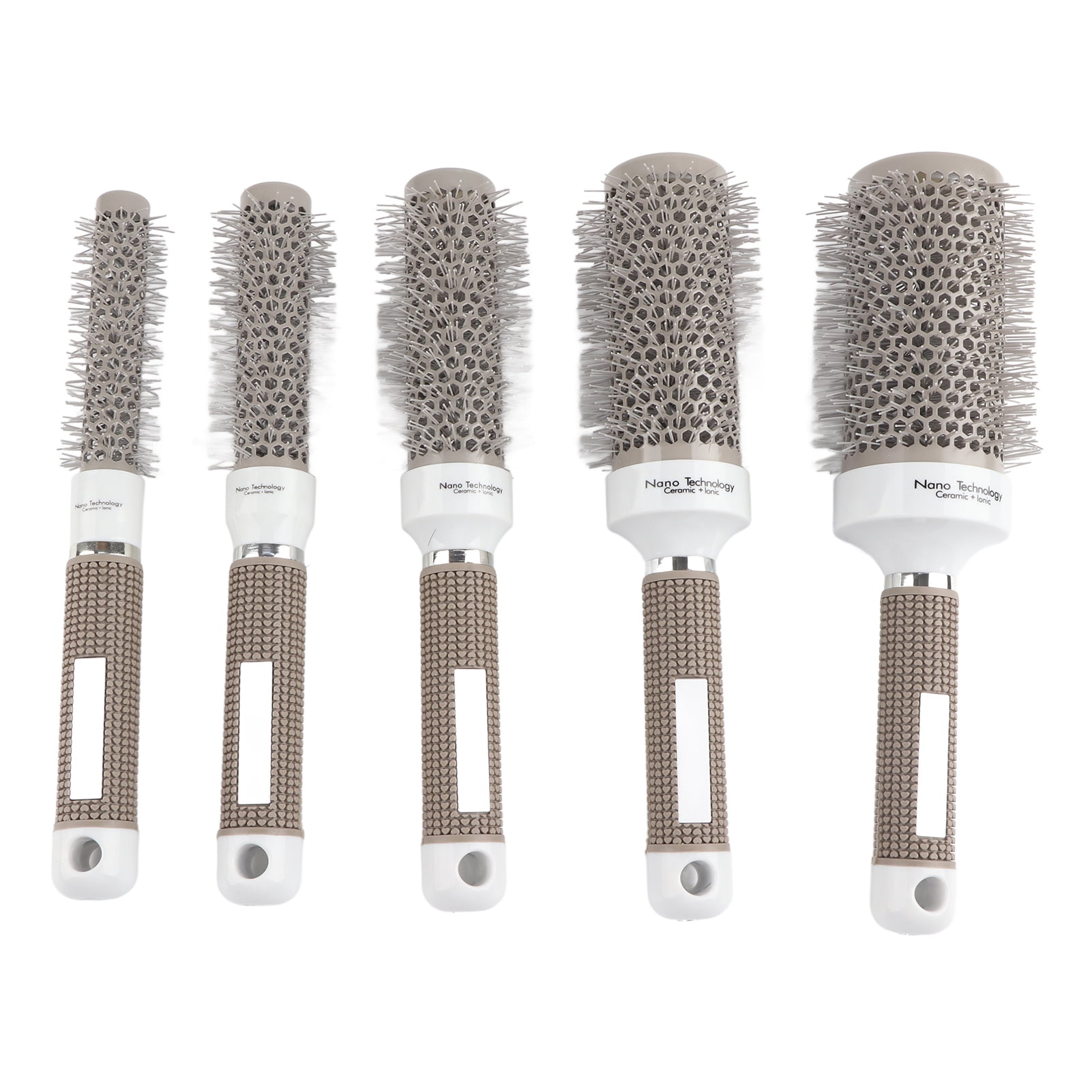 Round Hair Brushes for Blow Drying, 5pcs Round Brush Set Heat