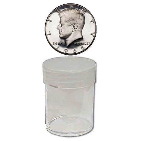 Round Half Dollar Coin Tubes 30.6mm by BCW 10 pack