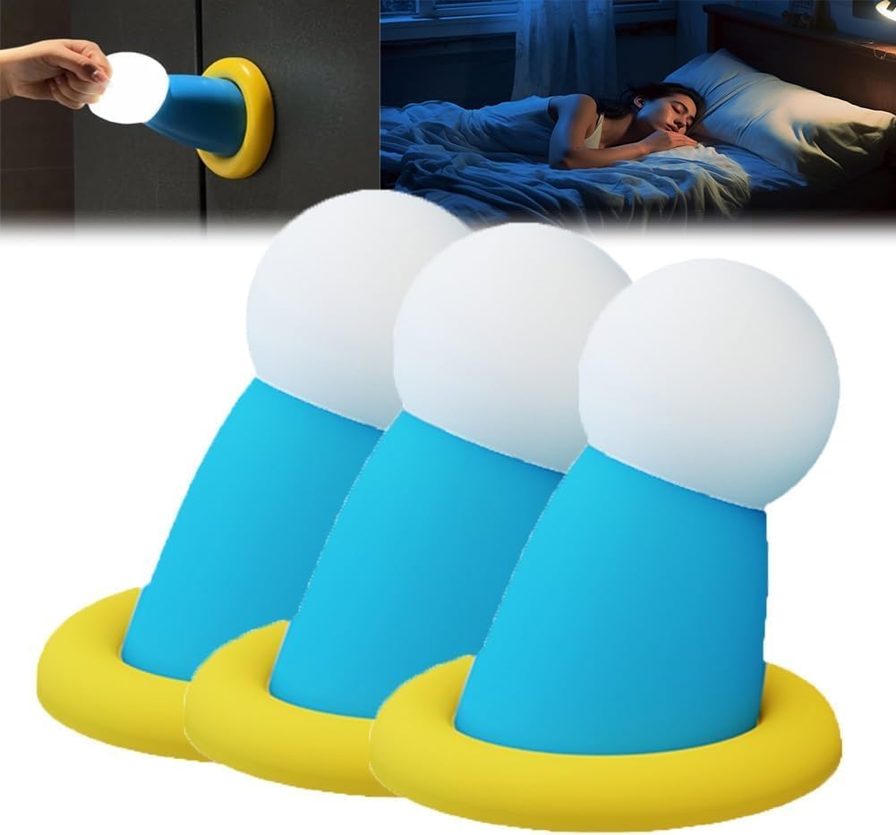 Round Hand Clapping Lamp, Silicone Novelty Hand Lamp,Three-Speed ...