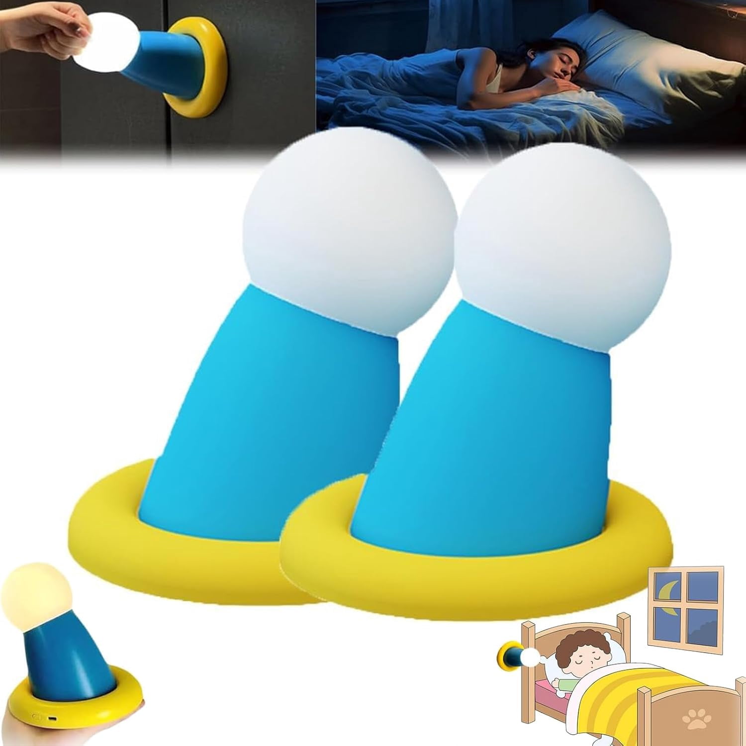 Round Hand Clapping Lamp, Silicone Novelty Hand Lamp, Silicone Novelty ...