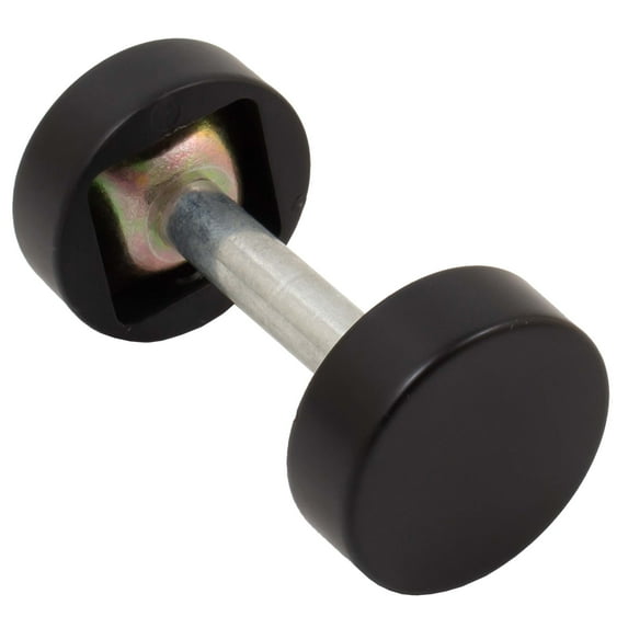 Round Handleset Hole Cover, 1 Inch Diameter, Fits Doors 1-3/8" to 2-1/4" Thick, Matte Black by Stone Harbor Hardware