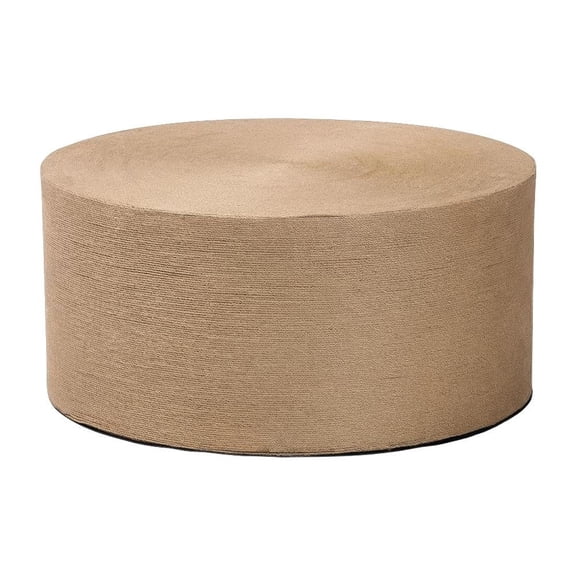 Round Handwoven Authentic Jute Coffee Table with Boho Style and Sturdy Build