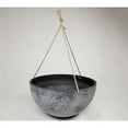 thumbnail image 1 of Round Hanging Planter, Spackled Gray, 1 of 1