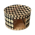 thumbnail image 1 of Round Hat Boxes with Lidssoft Large Hat Storage Box with Handle Transparent Window and Zip, Foldable Travel Hats Boxes Storage for Storing Clothes, Toys, 1 of 6