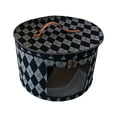 thumbnail image 1 of Round Hat Boxes with Lidssoft Large Hat Storage Box with Handle Transparent Window and Zip, Foldable Travel Hats Boxes Storage for Storing Clothes, Toys, 1 of 6