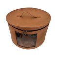thumbnail image 1 of Round Hat Boxes with Lidssoft Large Hat Storage Box with Handle Transparent Window and Zip, Foldable Travel Hats Boxes Storage for Storing Clothes, Toys, 1 of 6