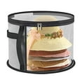 thumbnail image 1 of Round Hat Storage Bucket with Handle Hat Box New Hat Travel Hot Storage, 1 of 8