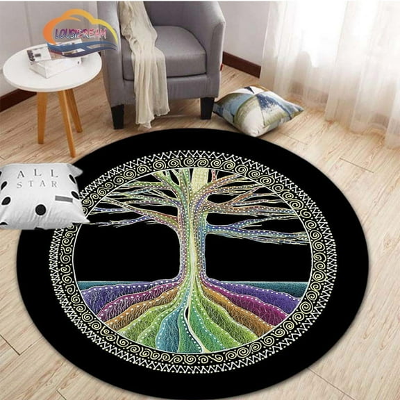 Round Havana Club Carpet Rum Pattern Design Rugs Flannel Modern Fashion Carpet Interior Home r Floor Mats