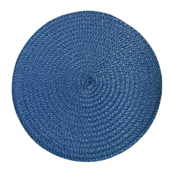 Round Heat-Insulating Table Mat Solid-Colored Western Placemats Woven Table Mat Place Mat Household And Oil-proof Pad Heat Insulation Pad