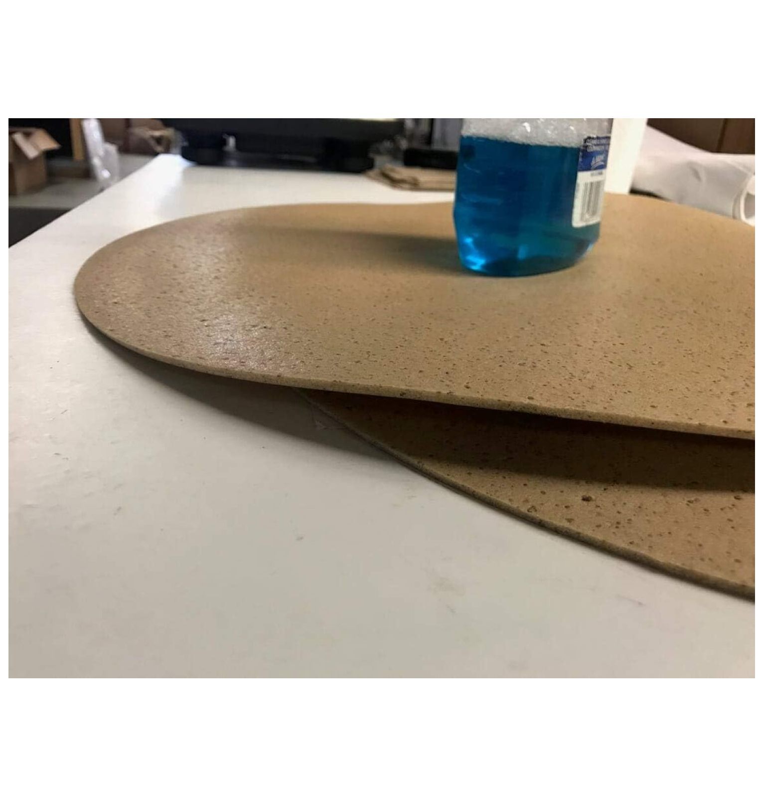 Round Heavy Duty Eco Cork Foam Liner Matting for Lazy Susans or Kitchen