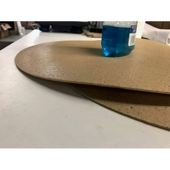 Round Heavy Duty Eco Cork Foam Liner Matting for Lazy Susans or Kitchen Drawers