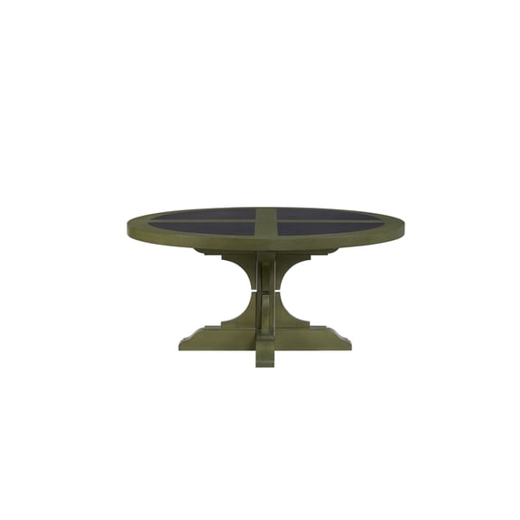 Round Hickory Cocktail Table - Pistaschio