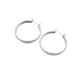thumbnail image 1 of Round Hollow Hoop Earrings Sterling Silver, 1 of 2
