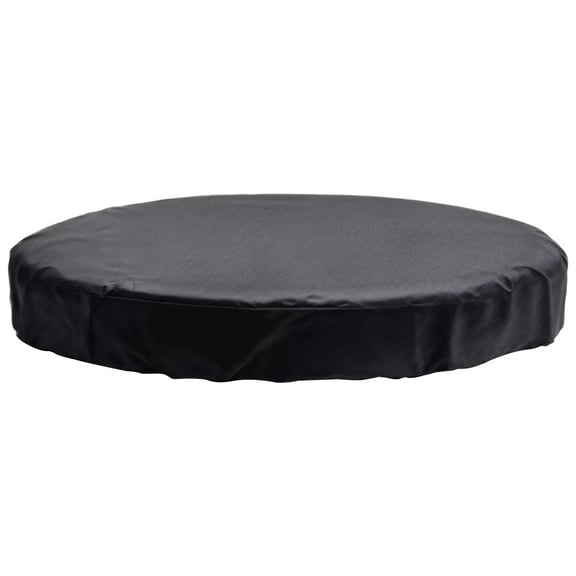Round Hot Tub Cover, Waterproof 210D Oxford Fabric Dust and Sun Protection, Black, 208*36 cm, Ideal for Outdoor Hot Tubs and Furniture