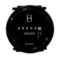 thumbnail image 1 of Round Hour Meter OZ-USA® Gauge Quartz 12-24-48 Volt Golf Cart 48V 24V 12V Cat Komatsu RV, 1 of 8