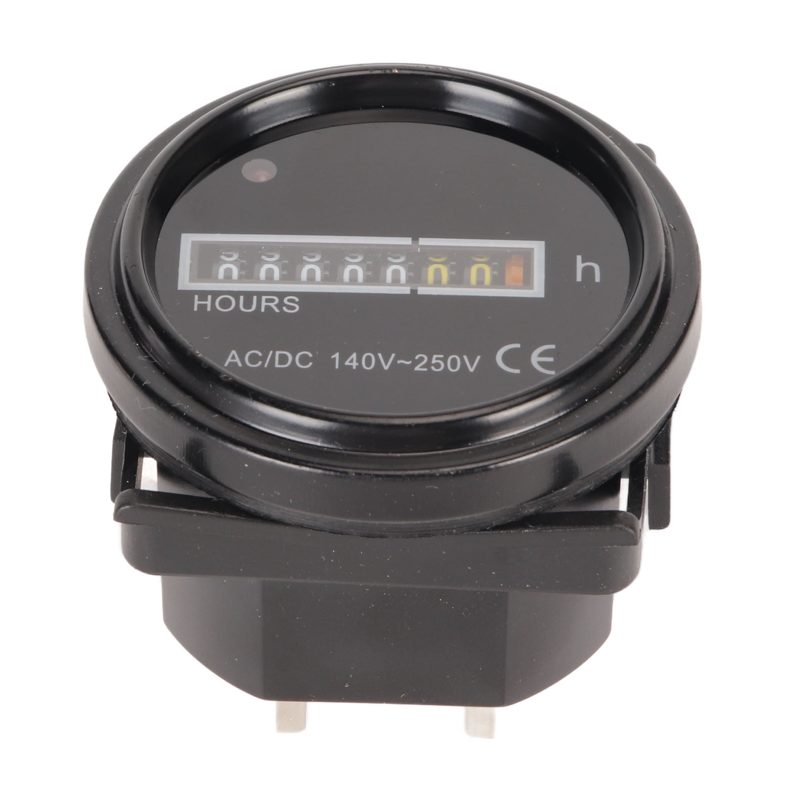 Round Hour Meter Professional High Accuracy 140250V AC DC Mechanical Hour Meter for Vehicle Cars Boats Motorbikes