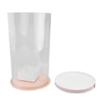 thumbnail image 1 of Round Hug Bucket Gift Container The Pet Box for Valentine's Day Rose Decor Flowers Bouquet 2 Pcs Pink, 1 of 6