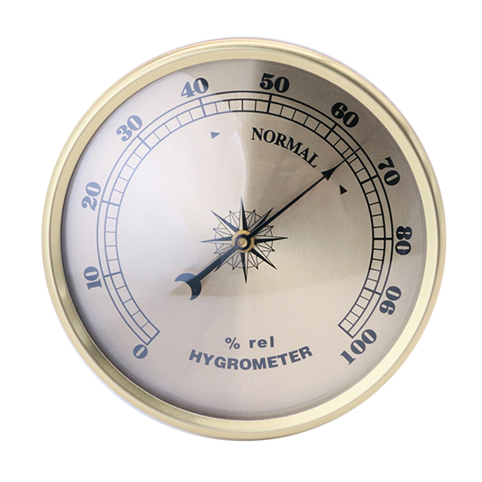 Round Hygrometer High Precision Incubator Humidity Meter Indicator Humidity Monitor for indoor e outdoor Humidors Greenhouse Garden Cellar Closet