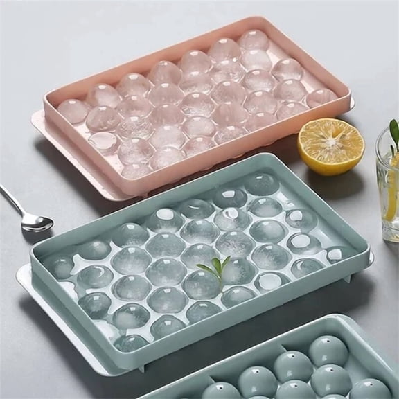 Round Ice Cube Ball Maker Tray Silicone Sphere Mold Bar Whiskey Cocktails Diy