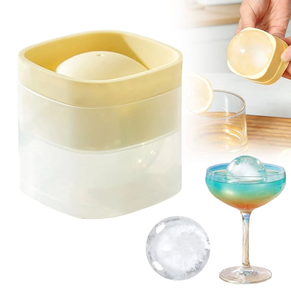 Round Ice Cube Mold, Ice Ball Maker Mold, Ice Ball Mold, Sphere Ice Mold, Ball Ice Cube Mold, Big Ice Cube Molds, Ice Sphere Mold, Easy Release Ice Mold, Circle Ice Cube Mold 1Pcs