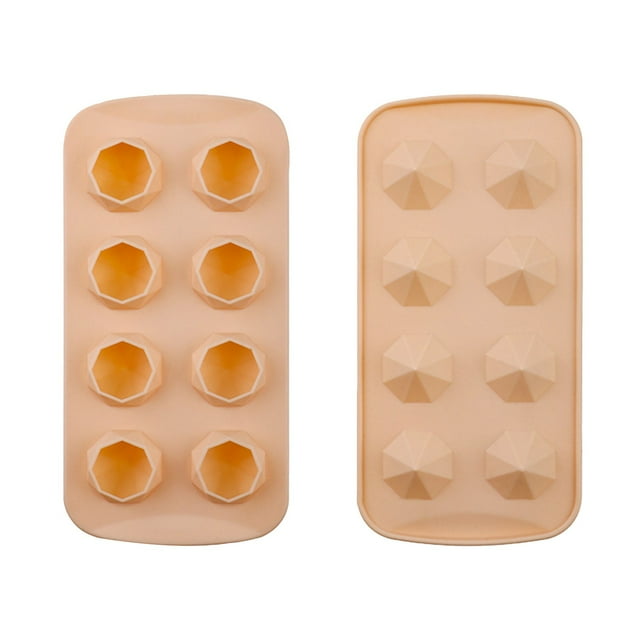 Round Ice Cube Molds Ice Storage Bins for Freezers with Lids Large Ice