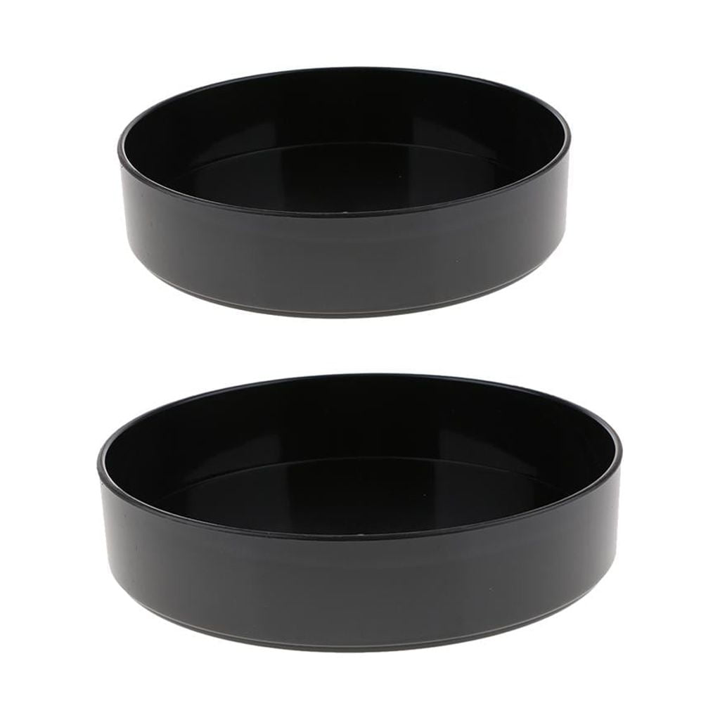 Round Ikebana Suiban Vase Pot Bonsai Flower Container Black