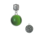 thumbnail image 1 of Round - Imitation Cat's Eye - Green - Abide With Me Charm Bead, 1 of 1