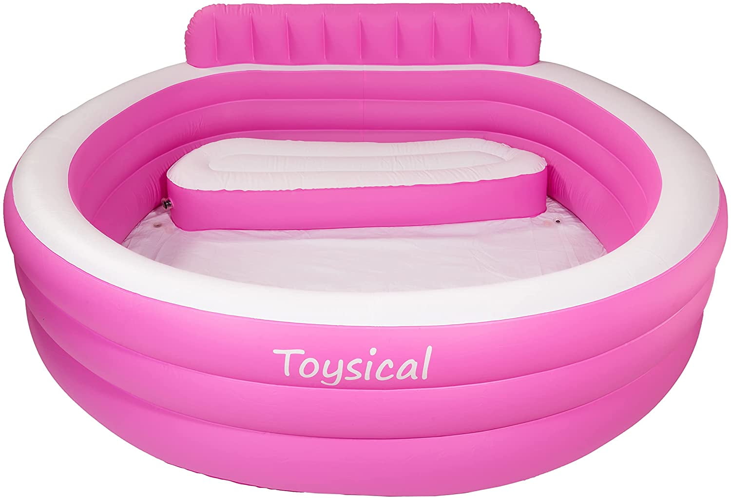 Round Inflatable Pool with Air Pump “88 x 85 x 21” Above Ground Pool ...