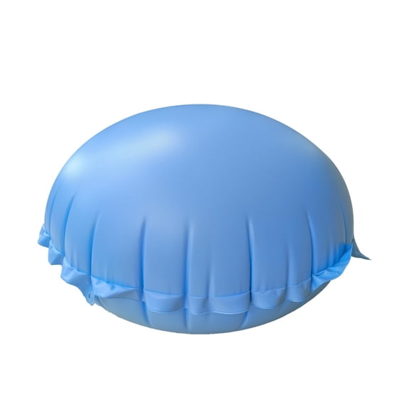 Round Inflatable Pool Pillow for Winterizing, Cold-Resistant PVC Air Pillow with Ropes to Prevent Ice Damage in Above Ground Pools