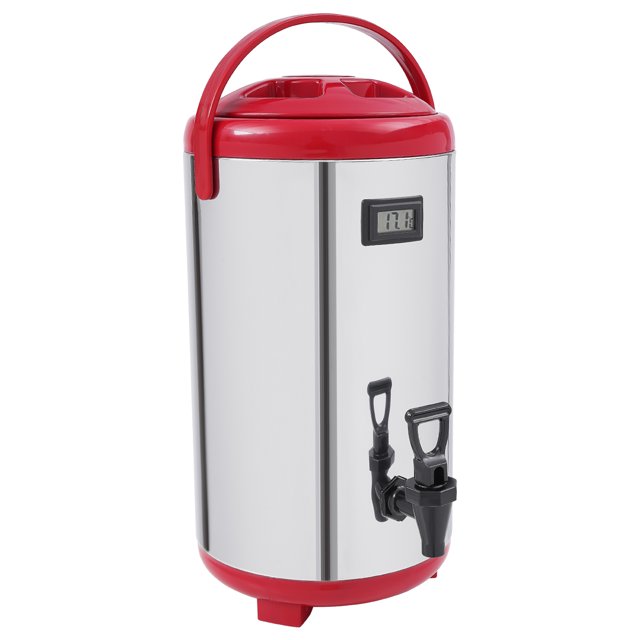 Round Insulated Beverage Cooler, Stainless Steel Insulated Beverage