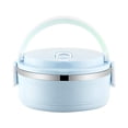 thumbnail image 1 of Round Insulated Lunch Box Stainless Steel Bento Container, Thermal Food Storage Box for Office Professionals and Outdoor Dining, 1 of 9