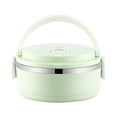 thumbnail image 1 of Round Insulated Lunch Box Stainless Steel Bento Container, Thermal Food Storage Box for Office Professionals and Outdoor Dining, 1 of 6
