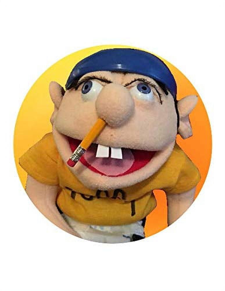 Round Jeffy The Puppet Designed By Edible Image Cake Topper!