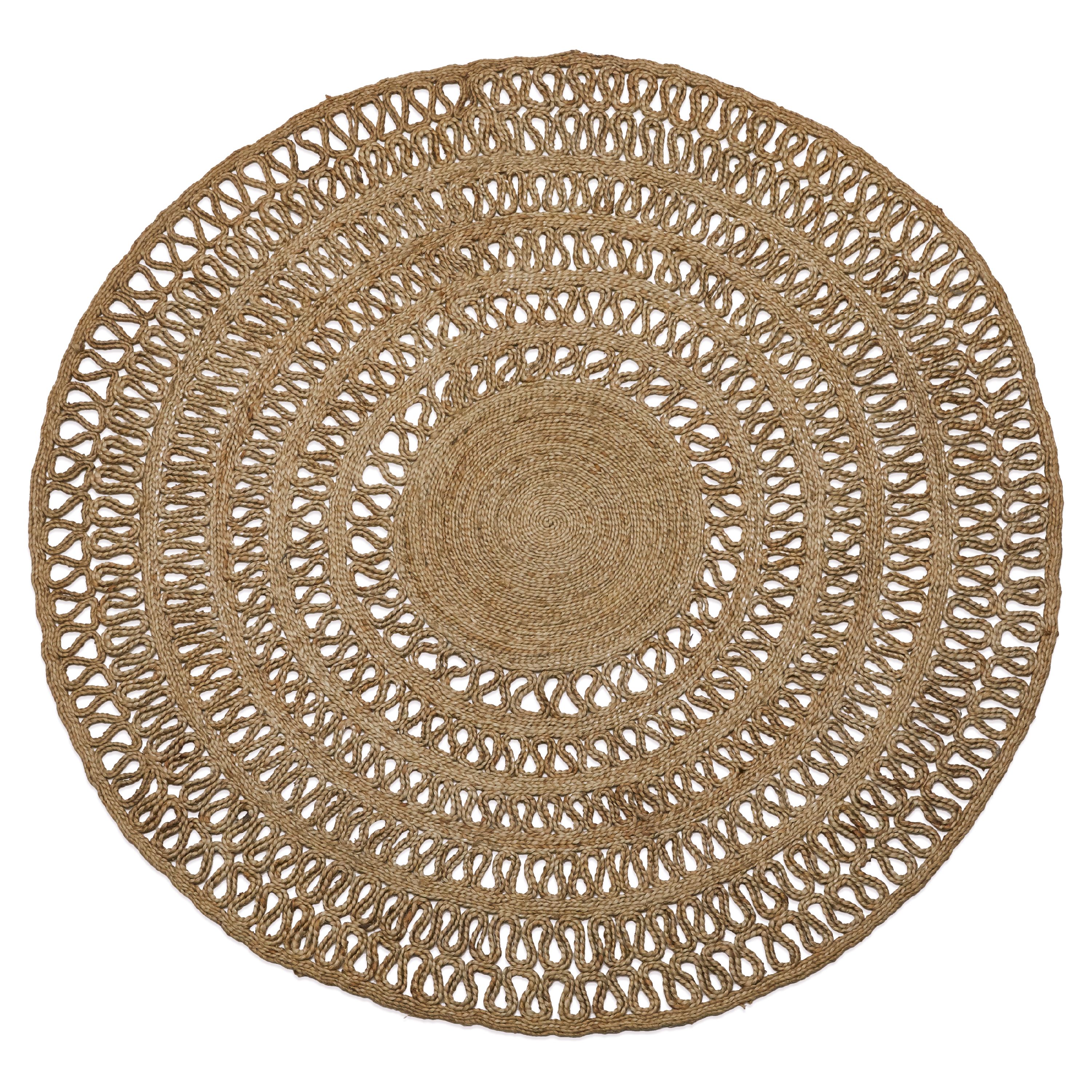Round Jute Area Rug by Drew Barrymore Flower Home - image 1 of 5