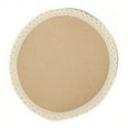 thumbnail image 1 of Round Jute Placemats for Dining Tables Protective Non- Decorative Table Mats for Kitchen and Dining Room, 1 of 2