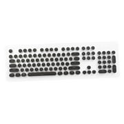 Round Keys PBT Gaming Keyboard Retro - black