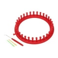 thumbnail image 1 of Round Knitting Loom Set, Craft Tool Kit with Hook Needle and Pompom Maker for DIY Sewing and Knitting Projects, 1 of 5