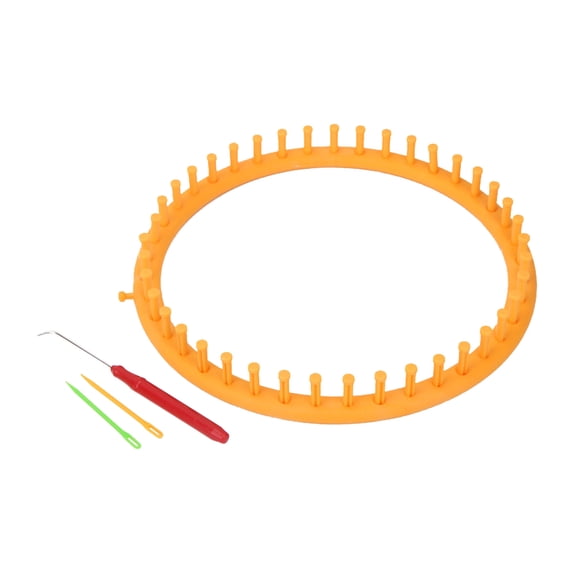 Round Knitting Loom Set, Craft Tool Kit with Hook Needle and Pompom Maker for DIY Sewing and Knitting Projects