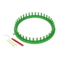 thumbnail image 1 of ‌Round Knitting Loom Set with Hook Needle Pompom Maker Complete Craft Kit for Beginners DIY Hat Scarf Making Easy to Use Knitting Tool for Adults Kids, 1 of 6