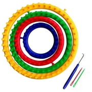 Round Knitting Loom Set Plastic Circle Knitting Loom for Hats Scarf Shawl 1 Set