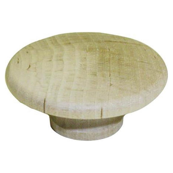 Round Knob, Birch - 1.5 in.